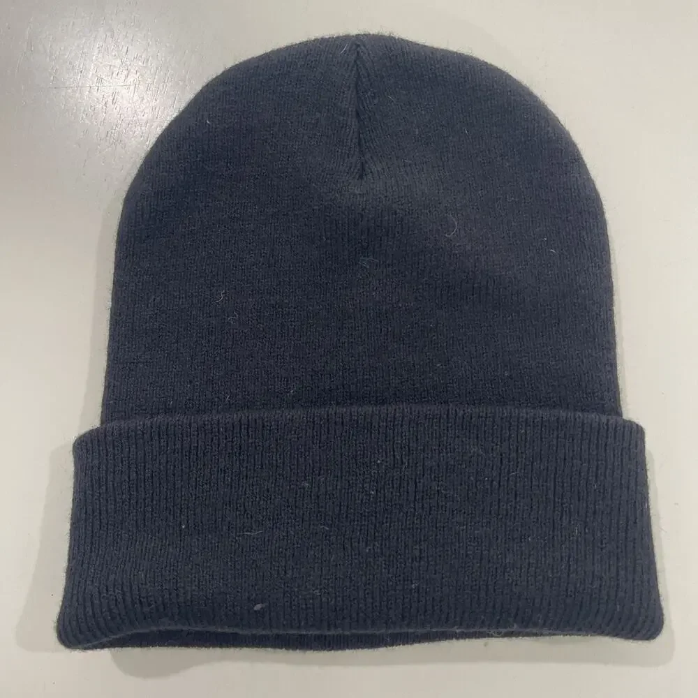 Carhartt Logo Cuffed Beanie Cap Winter Hat Black Men's One Size